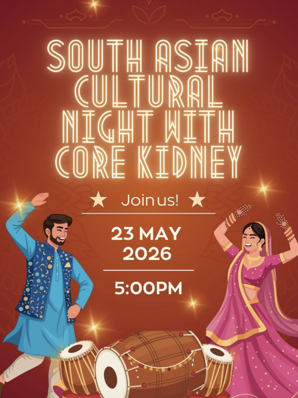 South Asian Cultural Night flyer