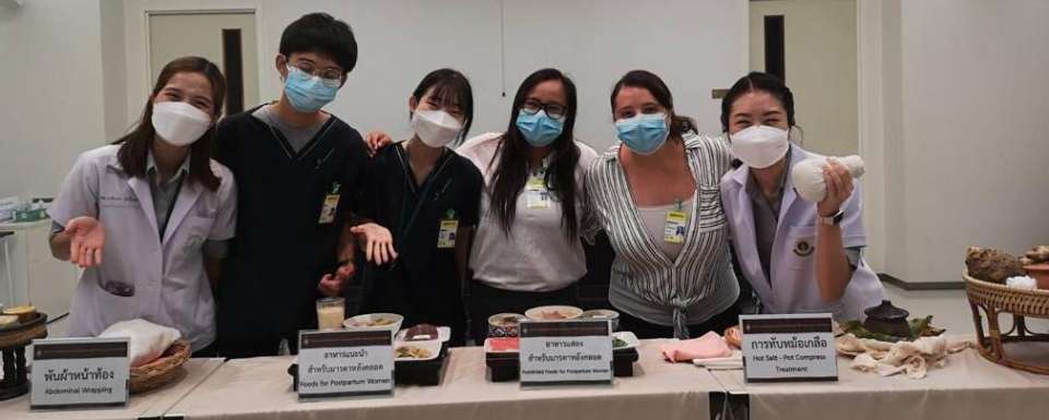 Doctors with Thai Traditional Medicine