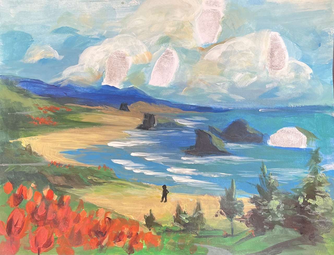 Painted by Catherine Zhang