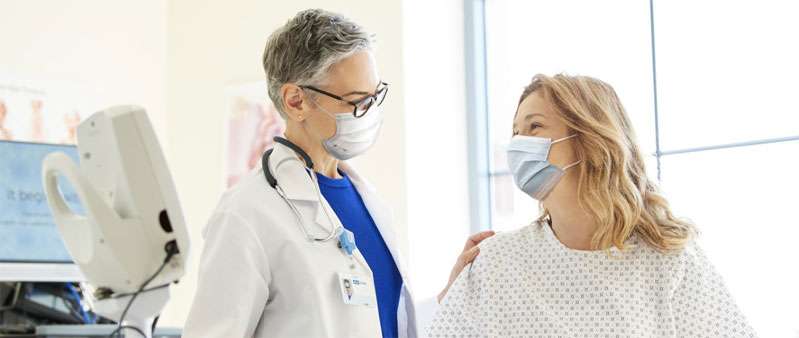 Patient and Doctor with masks on