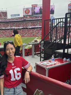 DAPM Jennifer Katsura at 49ers game