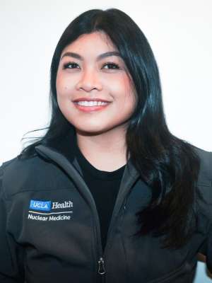 Vanessa Pattilo in nuclear medicine grey jacket