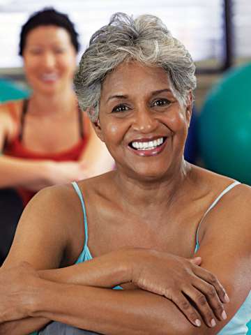 Women in exercise class
