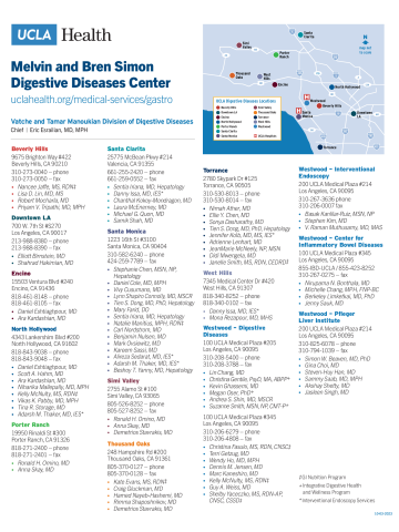 UCLA Health Digestive Diseases Clinic Map