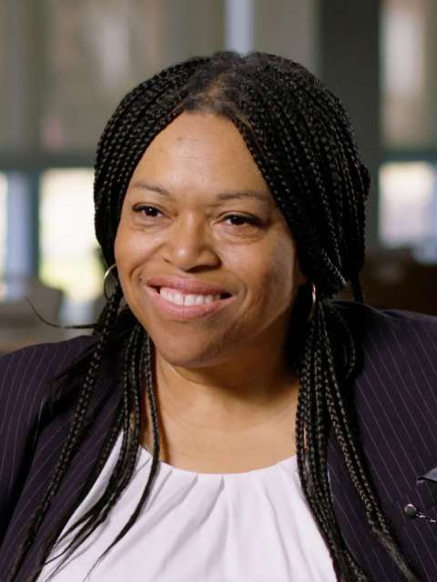 Portrait of patient Kalinda Ukanwa Zeiger.