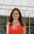 Lara bideyan in a red shirt
