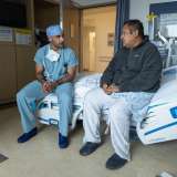Dr. Nima Nassiri with patient Oscar Larrainzar