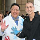 Dr. Steven Jonas with patient Sina Sinbari