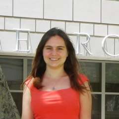 Lara bideyan in a red shirt