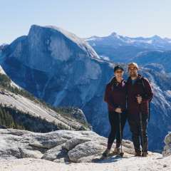 Chu, Benjamin - Ben and S.O. Jinna on Yosemite Falls Trail