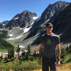 Mofidi, Sean - Sean at Cascade Pass in WA North Cascades National Park