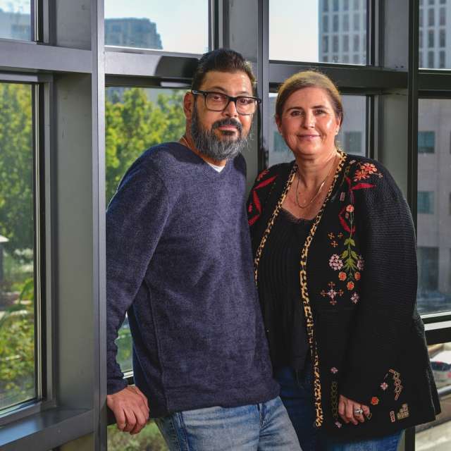 Patient Tony Arena with wife Kamren Arena